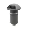 LED Padlóba süllyesztett lámpa, kerek 1SIDE 60mm, fekete, 12-24V, IP67, 3W, 60°, meleg fehér