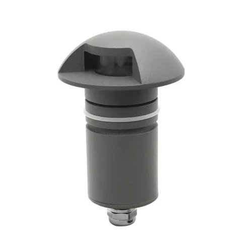 LED Padlóba süllyesztett lámpa, kerek 1SIDE 60mm, fekete, 12-24V, IP67, 3W, 60°, meleg fehér