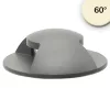 LED Padlóba süllyesztett lámpa, kerek 2SIDE 60mm, fekete, 12-24V, IP67, 3W, 60°, meleg fehér