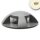 LED Padlóba süllyesztett lámpa, kerek 4SIDE 60mm, fekete, 12-24V, IP67, 3W, 60°, meleg fehér
