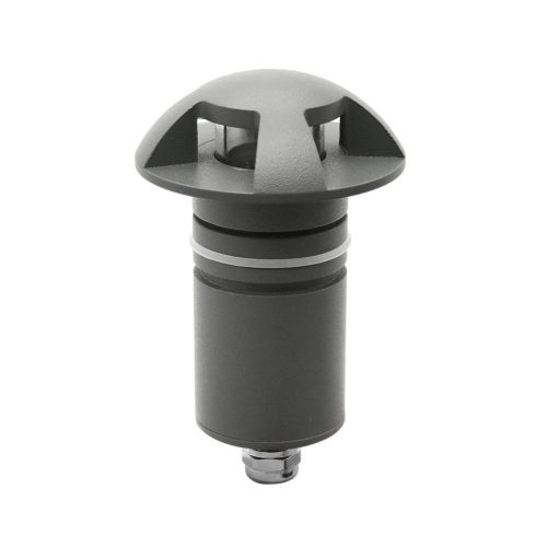 LED Padlóba süllyesztett lámpa, kerek 4SIDE 60mm, fekete, 12-24V, IP67, 3W, 60°, meleg fehér