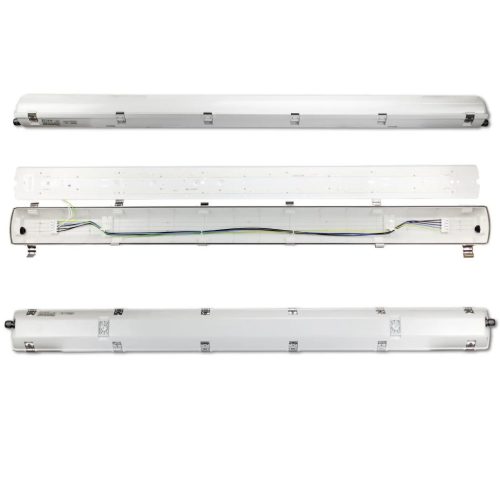 LED Por és páramentes robbanásbiztos lámpatest ATEX II 150cm, 54W, IP66, semleges fehér IK10