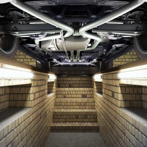 LED Por és páramentes robbanásbiztos lámpatest ATEX II 150cm, 54W, IP66, semleges fehér IK10