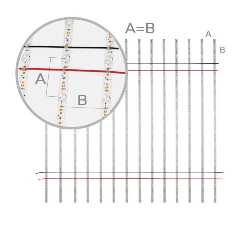 LED pálca Backlight 840, 1175mm, 180° lencse, 24V, 16W, IP20, semleges fehér, dimmelhető, T5-T8 fénycső helyett
