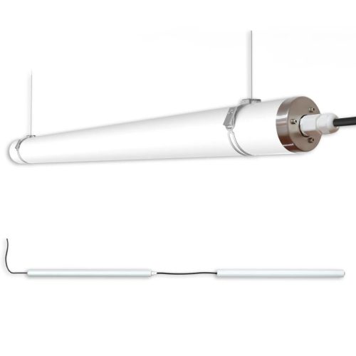 LED lineáris lámpa HP 150cm, IP69K, 48W, 155lm/W, 6000K, IK10 ütésálló, nagynyomással, gőzzel tisztítható