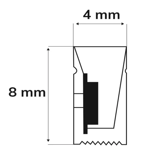 LED NEON930 flexibilis szalag B04H08, 24V DC, 10W, IP67, 3000K, 5m, 180 LED/m, szerelőklipszekkel