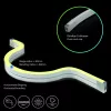LED NeonPRO930 Custom flexibilis szalag B04H08, 24V DC, 10W, IP67, 3000K, 5m, 180 LED/m, klipszekkel