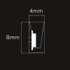 LED NeonPRO930 Custom flexibilis szalag B04H08, 24V DC, 10W, IP67, 3000K, 5m, 180 LED/m, klipszekkel