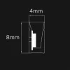 LED NeonPRO930 Custom flexibilis szalag B04H08, 24V DC, 10W, IP67, 3000K, 5m, 180 LED/m, klipszekkel