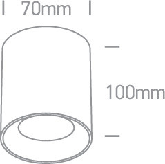 12105A / B / B fekete GU10 10W fekete reflektor