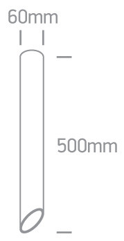 12105E3 / B / GL fekete henger MR16 GU10 10W 500mm sötét fény