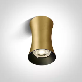   12105F / BBS csiszolt sárgaréz GU10 10W 100-240V sötét fény