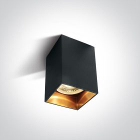 12105NA / B Black Gu10 10W Sötét Light Square