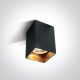12105NA / B Black Gu10 10W Sötét Light Square