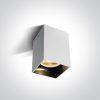 12105NA / W White Gu10 10W Sötét Light Square