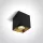 12105TA / B Black Gu10 10W négyzet 100-240V