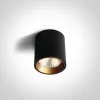 12107k / b / w Fekete LED 7W WW 35DEG 230V kerek