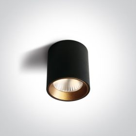 12107k / b / w Fekete LED 7W WW 35DEG 230V kerek
