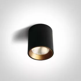 12107k / b / w Fekete LED 7W WW 35DEG 230V kerek