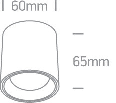 12107k / b / w Fekete LED 7W WW 35DEG 230V kerek