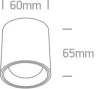 12107k / w / w fehér LED 7w ww 35deg 230V kerek