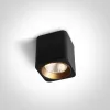 12107KA / B / W Fekete LED 7W WW 35DEG 230V négyzet