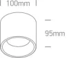12107LD / W / W fehér LED 7W WW IP20 230V sötét fény