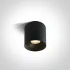 12108C / B / W Fekete LED 8W WW IP20 38DEG 230V