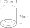 12108C / W / W fehér LED 8W WW IP20 38DEG 230V