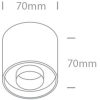 12108d / b / w Fekete LED 8W WW IP20 230V sötét fény