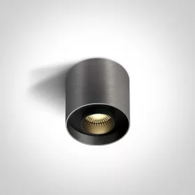  12108D / mg / w fém szürke LED 8W WW IP20 230V sötét fény