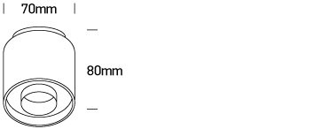 12108db / b / w Fekete háttérvilágítás LED 8W WW IP20 230V sötét fény