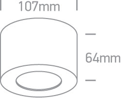 12108FD / B / BS fekete henger LED 8W WW 230V sötét fény
