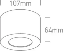 12108FD / W / W fehér henger LED 8W WW 230V sötét fény