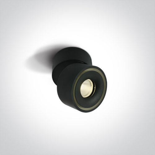 12108LA / B / W Fekete COB LED 8W WW IP20 230V