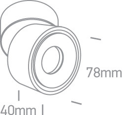 12108LA / W / W fehér COB LED 8W WW IP20 230V