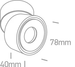 12108LA / W / W fehér COB LED 8W WW IP20 230V