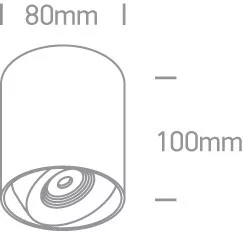 12108x / w / w fehér LED 8W WW 36DEG IP20 230V szabályozható