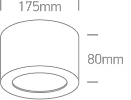 12116FD / B / BS fekete henger LED 16W WW 230V sötét fény