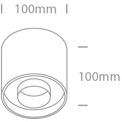 12122D / BBS / W Feszes sárgaréz LED 22W WW IP20 230V sötét fény
