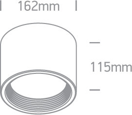 12125L / W / W fehér LED 25W WW IP40 230V