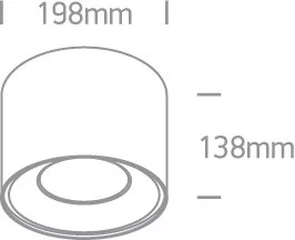 12130LA / W / W fehér COB LED 30W WW IP20 50D 230V