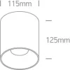 12130Z / B / W Fekete LED 30W WW IP20 45DEG 230V sötét fény