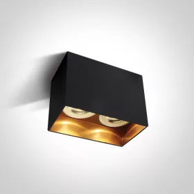 12205na / b fekete gu10 2x10w sötét fény