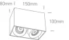 12208xa / w / w fehér LED 2x8w ww 36deg IP20 100-240V