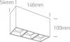 12307B / W / W fehér LED 3x7W WW 36DEG IP20 100-240V