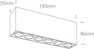 12606C / W / W fehér LED 15W WW IP20 230V sötét fény