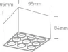 12906C / W / W fehér LED 20W WW IP20 230V sötét fény