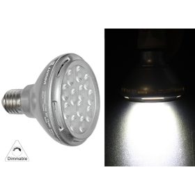   ADELEQ LED Par30 E27 12W 6200K 1050lm 38’, fényerőszabályozható