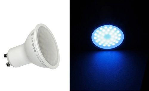 Adeleq 5W GU10 230V Kék Led Égő 120°